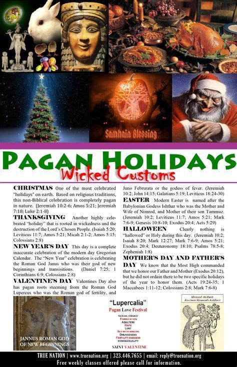 The Bible's Perspective on Pagan Holidays: A Comprehensive Analysis
